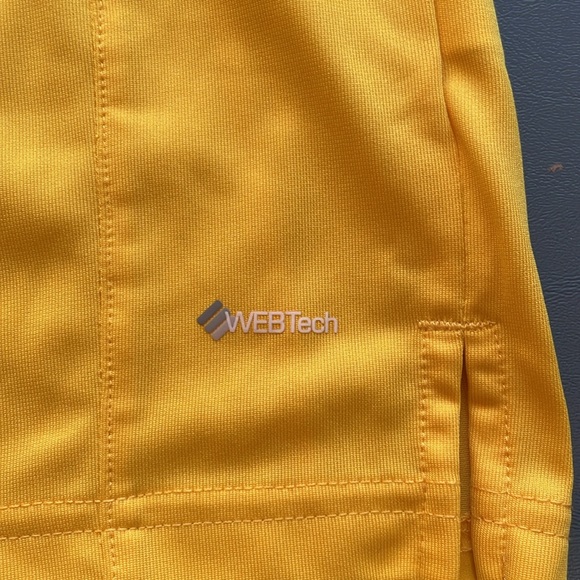 Mens Golfing Shirt “Mello Yello” On Tour Large Yellow - Picture 5 of 8